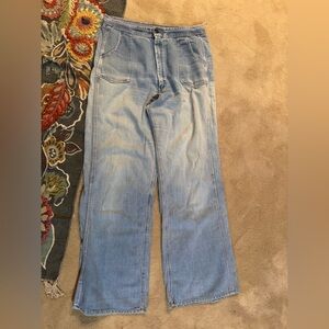 Women's Blue Flare & Wide Leg Jeans